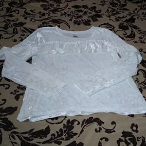 NWOT girls ruffle blouse